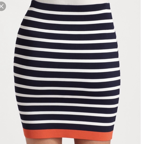 BCBG Bodycon Striped Skirt - Picture 2 of 6